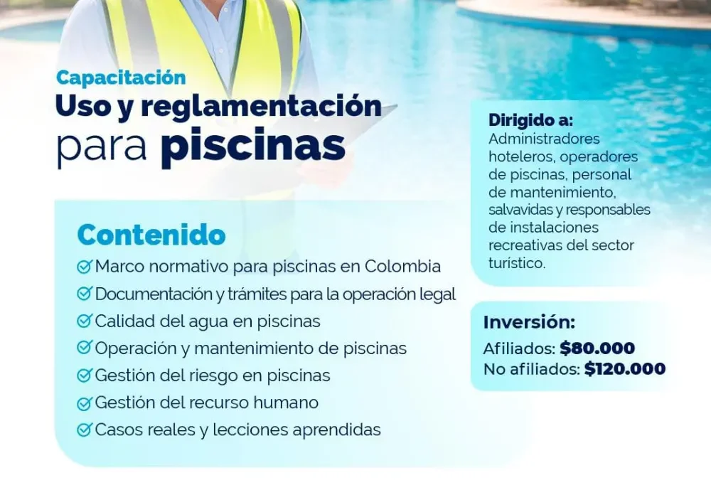 Uso y reglamentación para piscinas